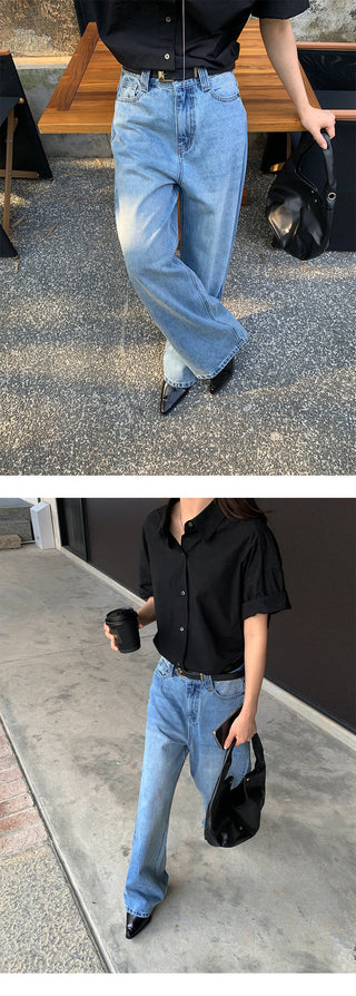 basic wide jeans