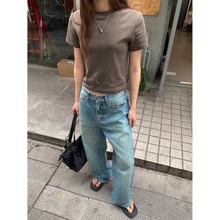 Korean wide jeans