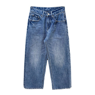 tie-dyed straight jeans