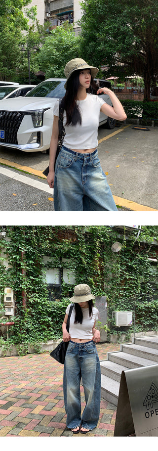 split dye jeans