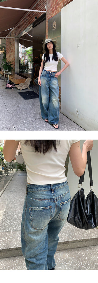 split dye jeans