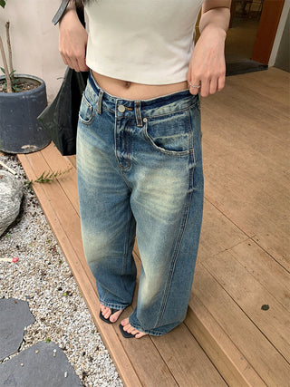 split dye jeans