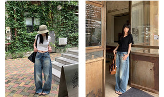 split dye jeans