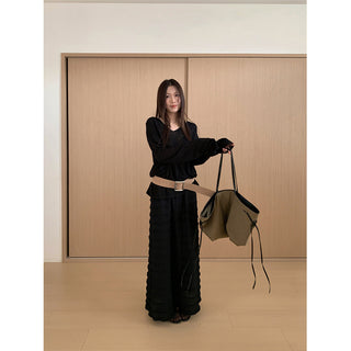 layered wooden skirt