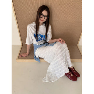 layered wooden skirt