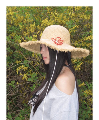 foldable straw hat