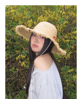 foldable straw hat
