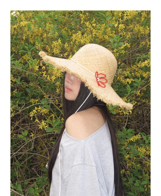 foldable straw hat