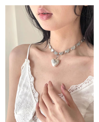 heart cross necklace