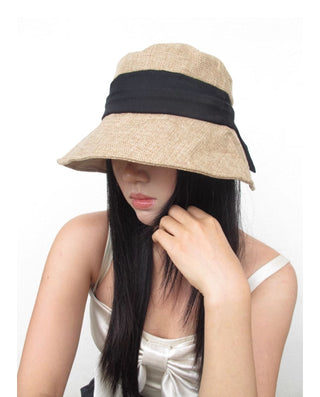 linen bucket hat