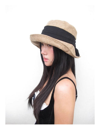 linen bucket hat