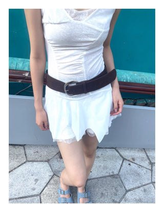 brown wide belt