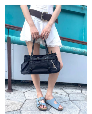 brown wide belt