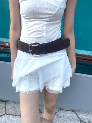 brown wide belt