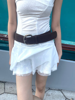 brown wide belt
