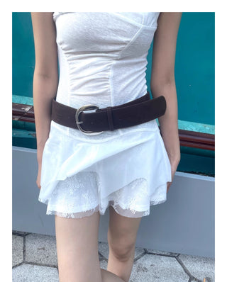 brown wide belt