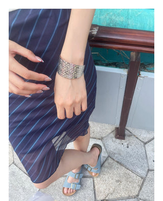 ethnic embossed bracelet
