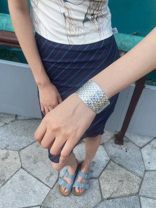ethnic embossed bracelet