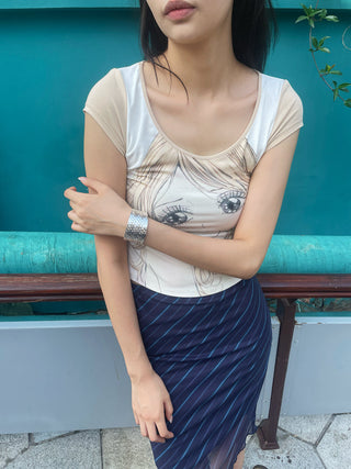 ethnic embossed bracelet