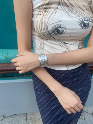 ethnic embossed bracelet