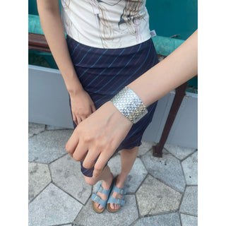 ethnic embossed bracelet