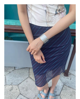 ethnic embossed bracelet
