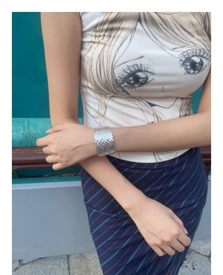 ethnic embossed bracelet