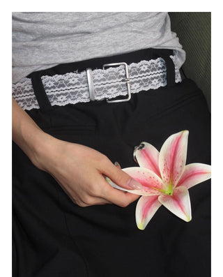 lace jeans belt