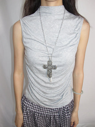 goth cross necklace