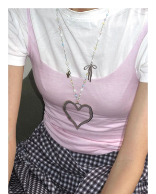 candy heart necklace