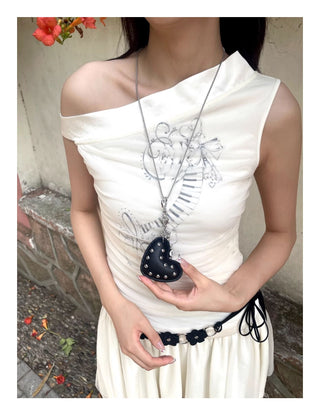 rivet heart necklace