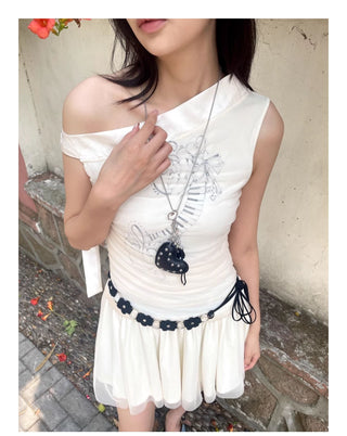 rivet heart necklace