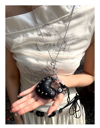 rivet heart necklace