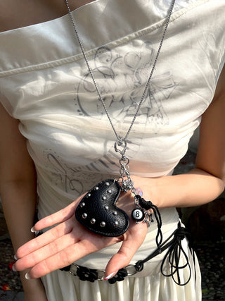 rivet heart necklace