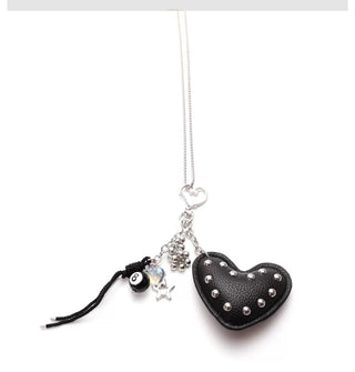 rivet heart necklace
