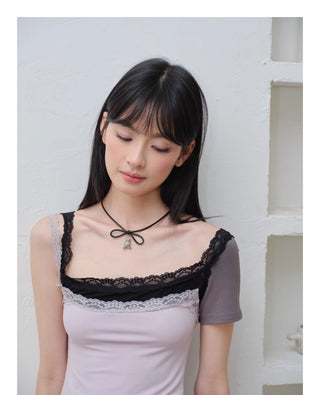 pearl bear necklace