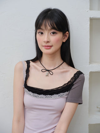 pearl bear necklace