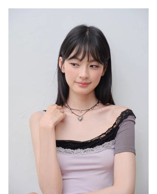 twin heart necklace