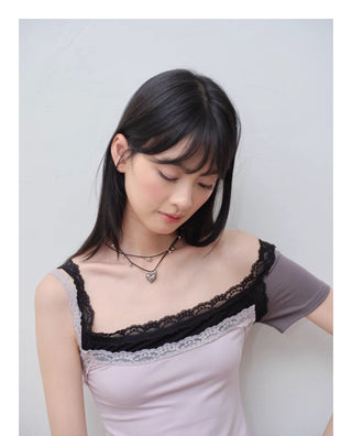 twin heart necklace