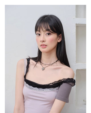 twin heart necklace