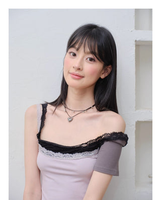 twin heart necklace