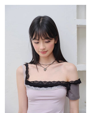 twin heart necklace