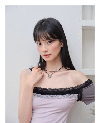twin heart necklace