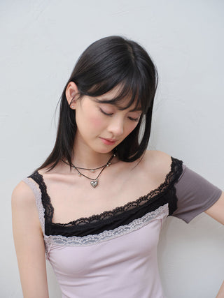 twin heart necklace