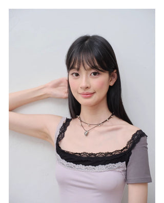 twin heart necklace