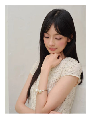 cross pearl bracelet