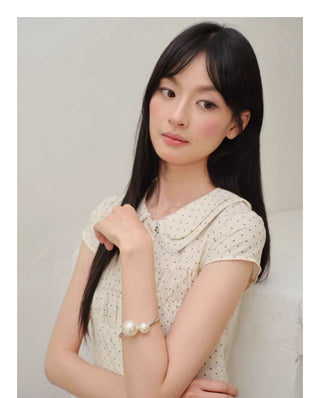 cross pearl bracelet