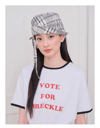 stripe bucket hat