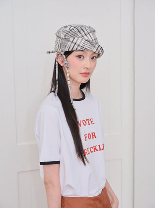 stripe bucket hat