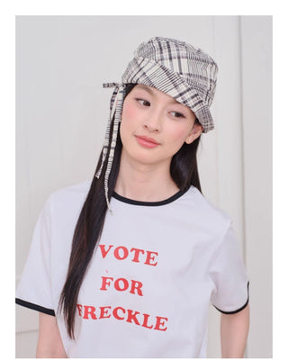 stripe bucket hat